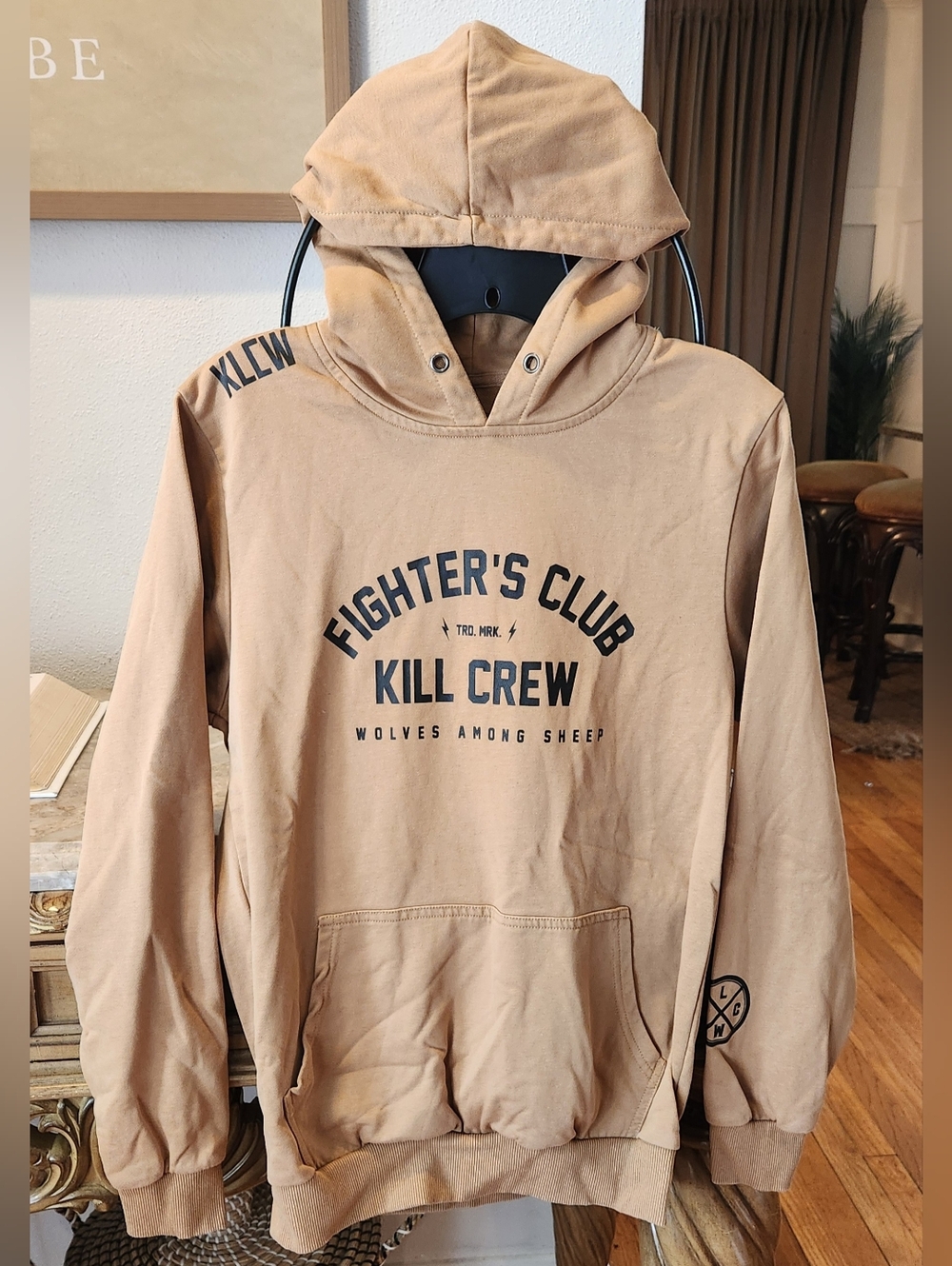 Kill Crew Apparel Fighter's Club Hoodie Tan S